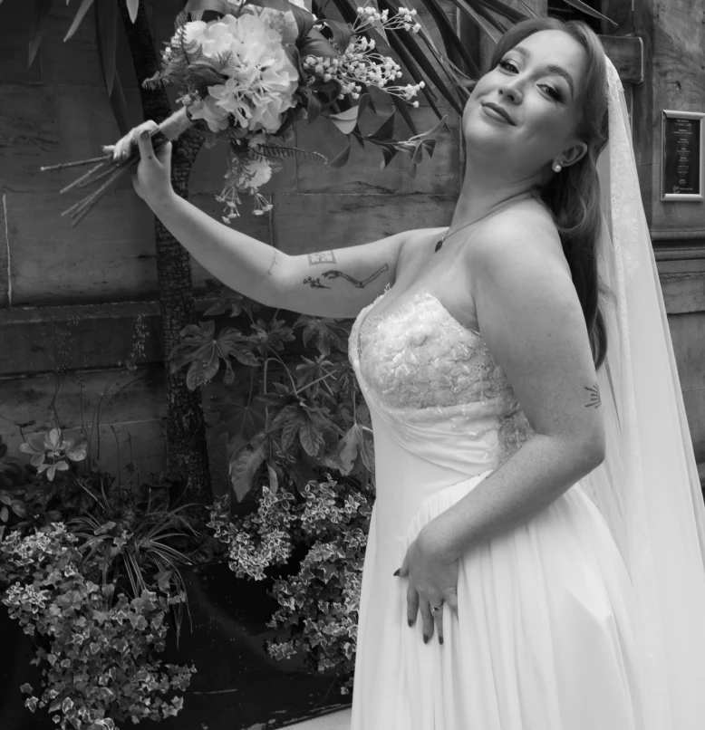 bride in a suite of aimee bridal