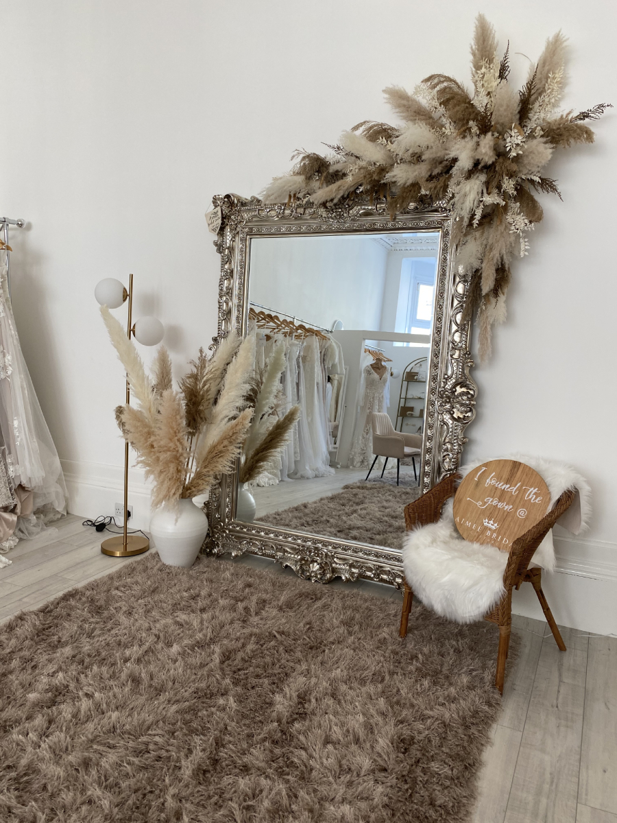 Interior of Aimee Bridal located in Glasgow, Scotland, United Kingdom.