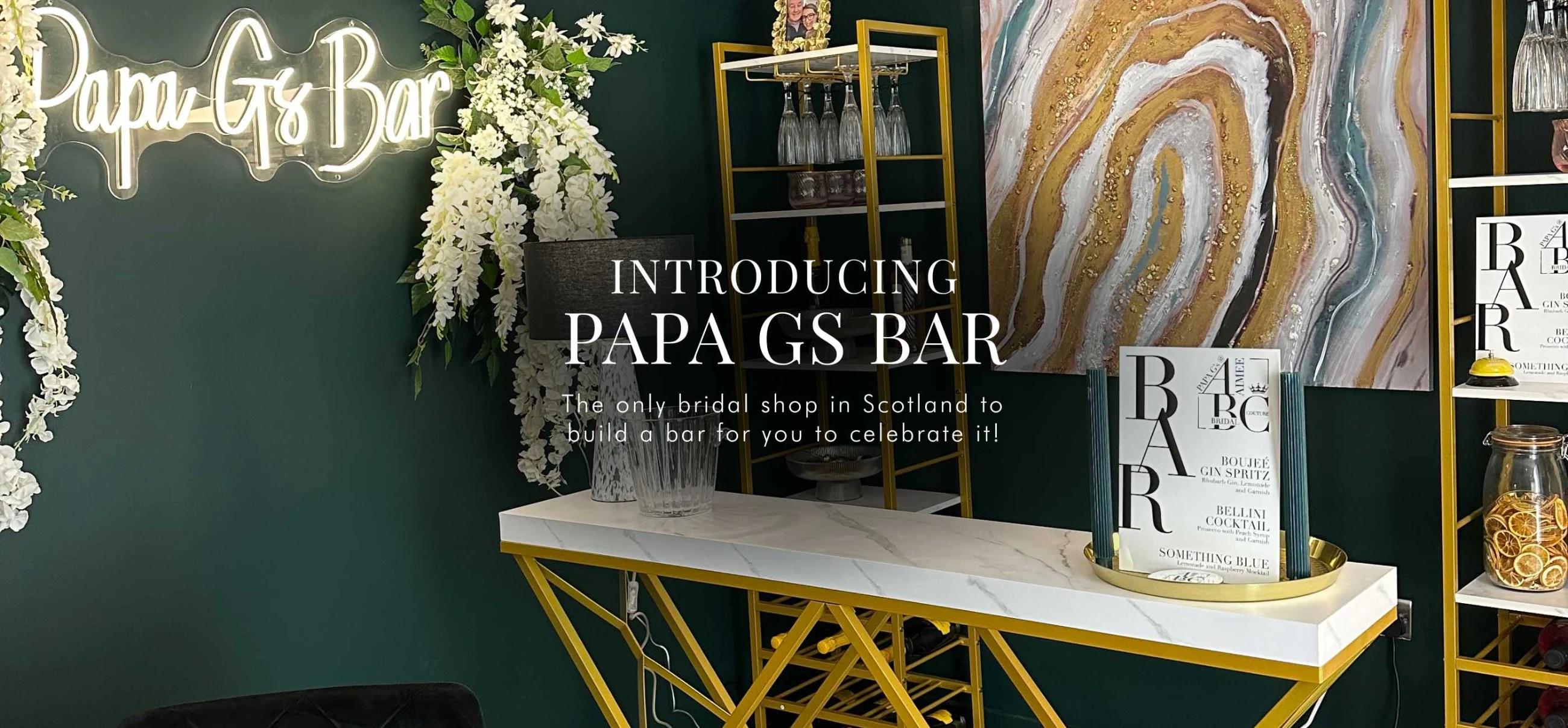 Papa G's Bar Banner new for desktop